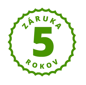 Záruka 5 rokov Záruka 5 rokov